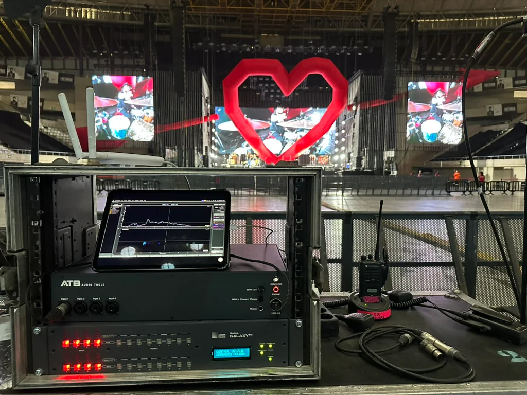 ATB Audio Tools 1.0 en FOH durante Corazón y Flecha de Manuel Carrasco
